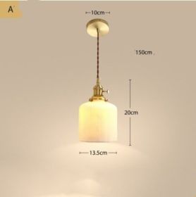 Dining Room Chandelier Full Copper Bedside Bar Bay Window Living Room Sofa (Option: Section A)