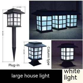 Solar powered lamp in the courtyard garden of Xiaogong (Option: Common Style White Light-Solar Energy Lawn Lamp)