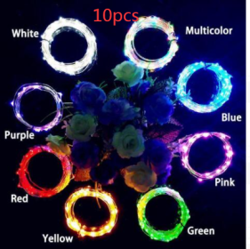Wine Bottle Lights String 2M 20leds Christmas Decorations Copper Wire String Led Garland Lights Decor Wedding Festival Party (Option: 10pcs Warm light-1m-10light)